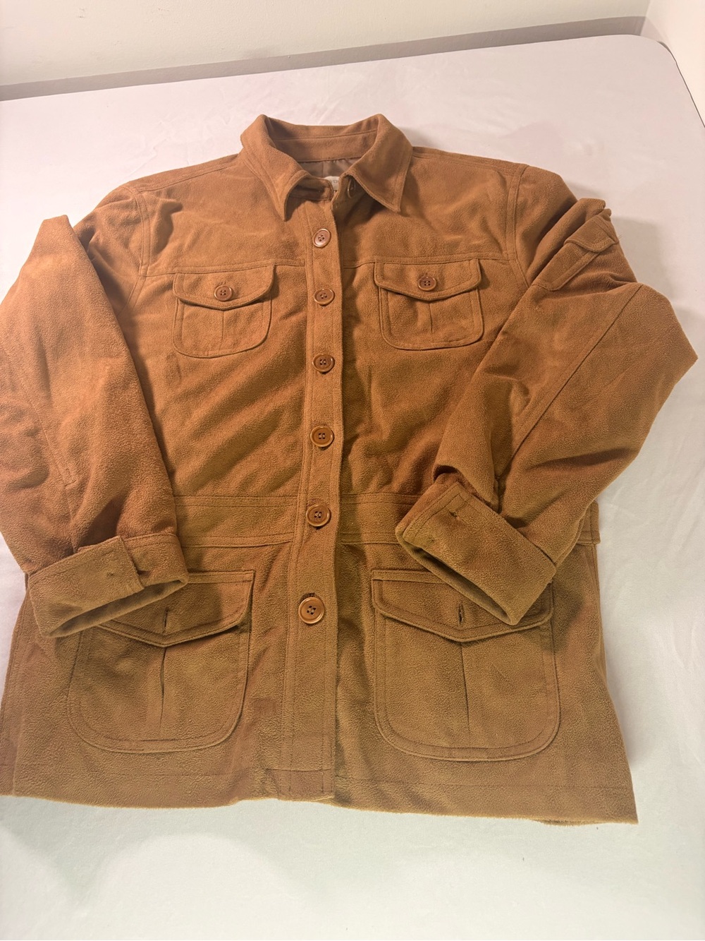 Jones New York Sport Suede Jacket in Brown